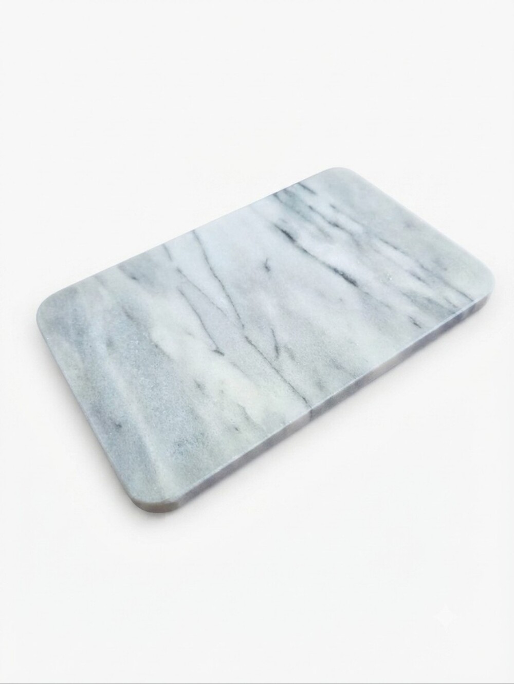 White Gray Marble Charcuterie Board Small Cutting Board Tray Modern Neutral Deco